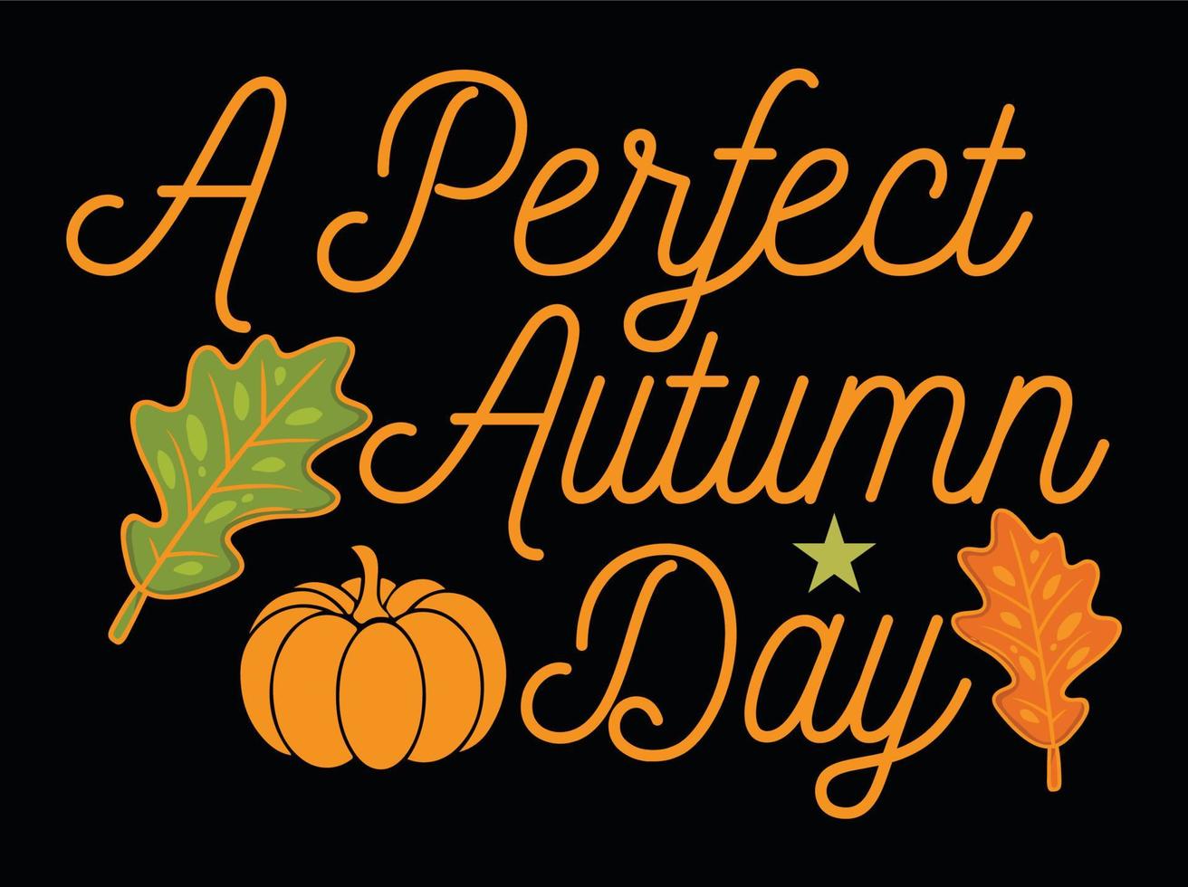 Autumn t-shirt design vector  file