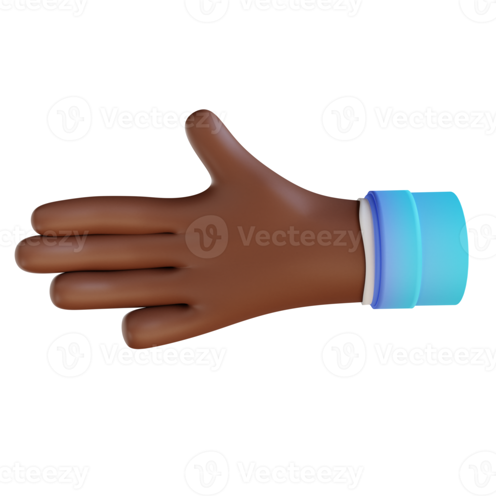 3D illustration Handshake hand gestures png