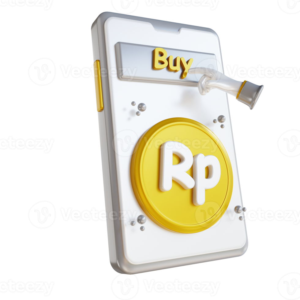 3D illustration pay per click png