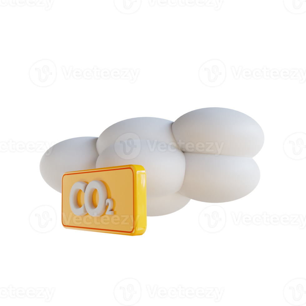 3D illustration cloud and oxygen suitable ecology png