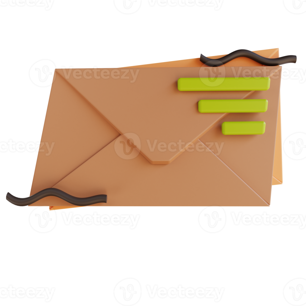 lettre d'illustration 3d png