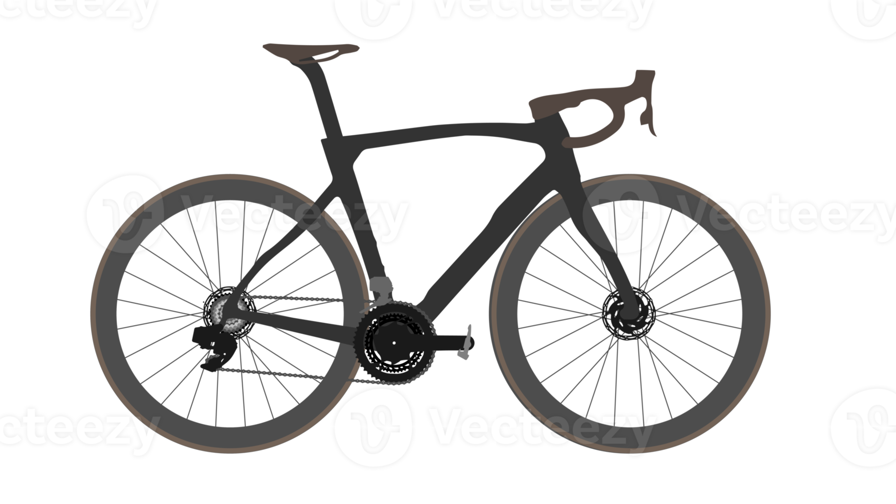 bicicleta de estrada sem costura ou moto de corrida de estrada esporte bike.detail do conceito de bicicleta e passeio. para projetar sua oficina esportiva, atividade esportiva e atividades de bicicleta png