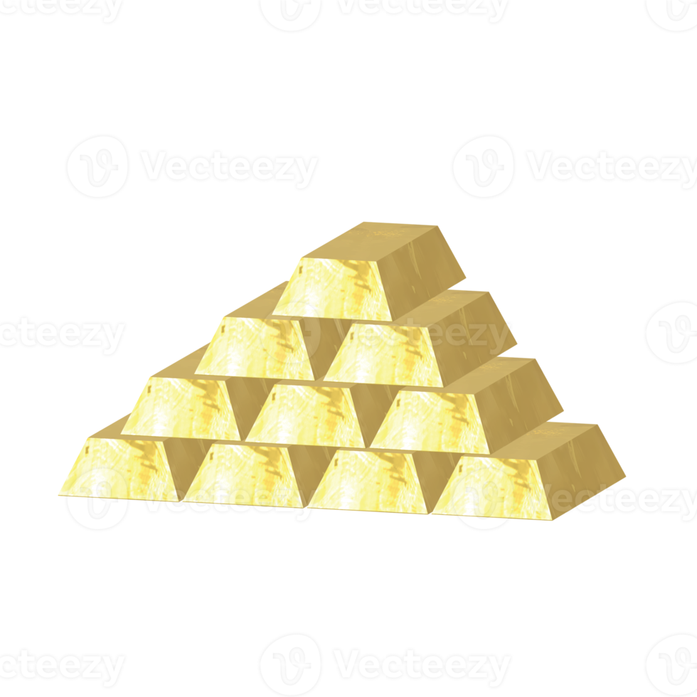 viele Goldbarren png