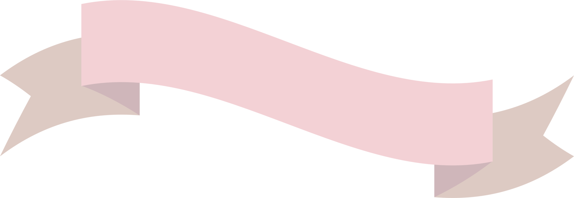 lint en banner in pastelkleur png