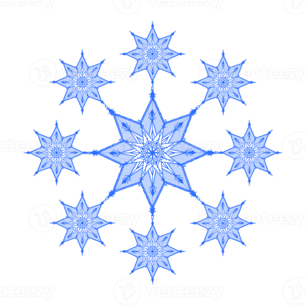 illustrazione di forma geometrica del fiocco di neve png