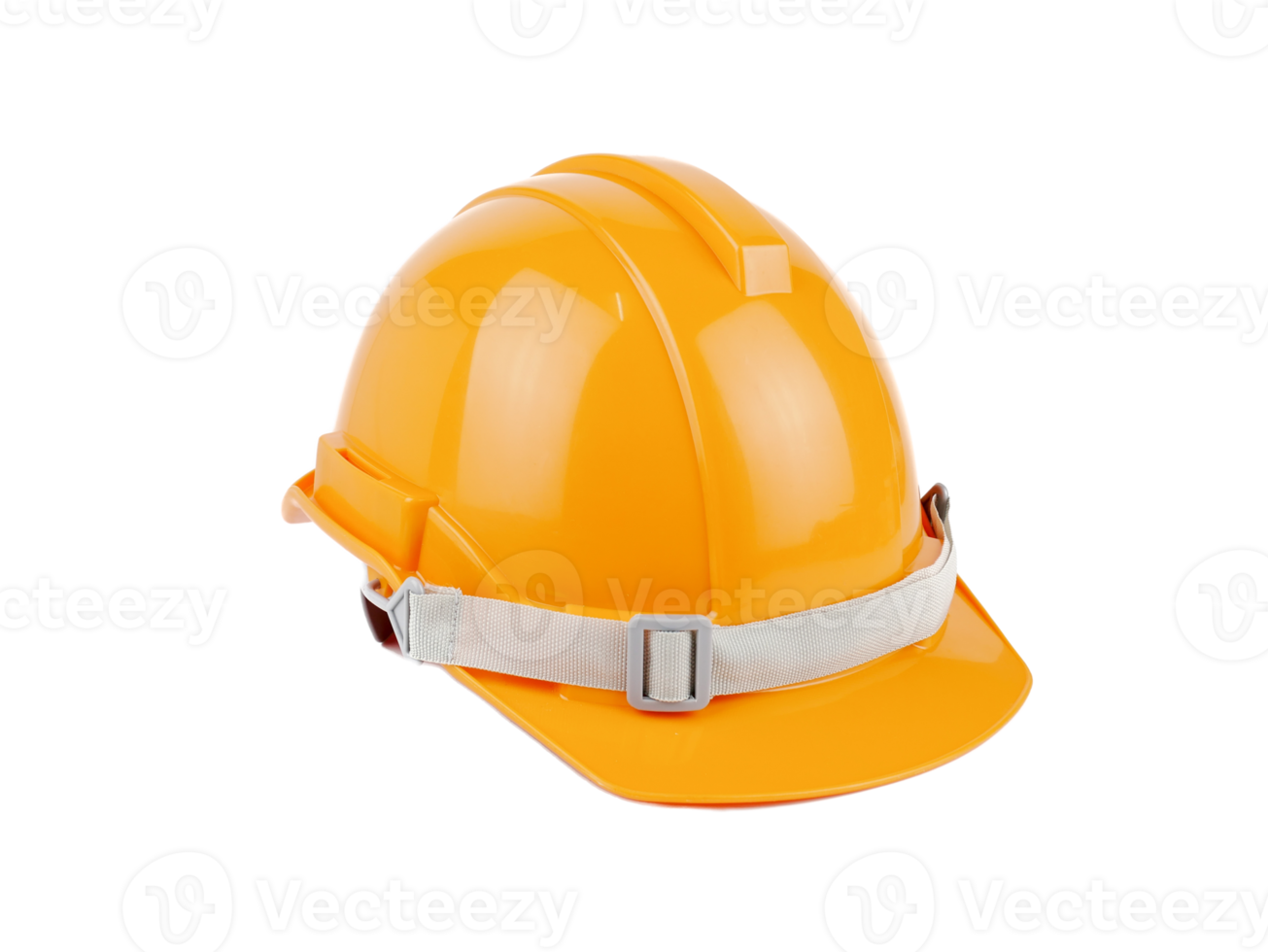 plastic orange safety helmet or Construction hard hat concept safety project of workmen as engineer,isolated on white background png