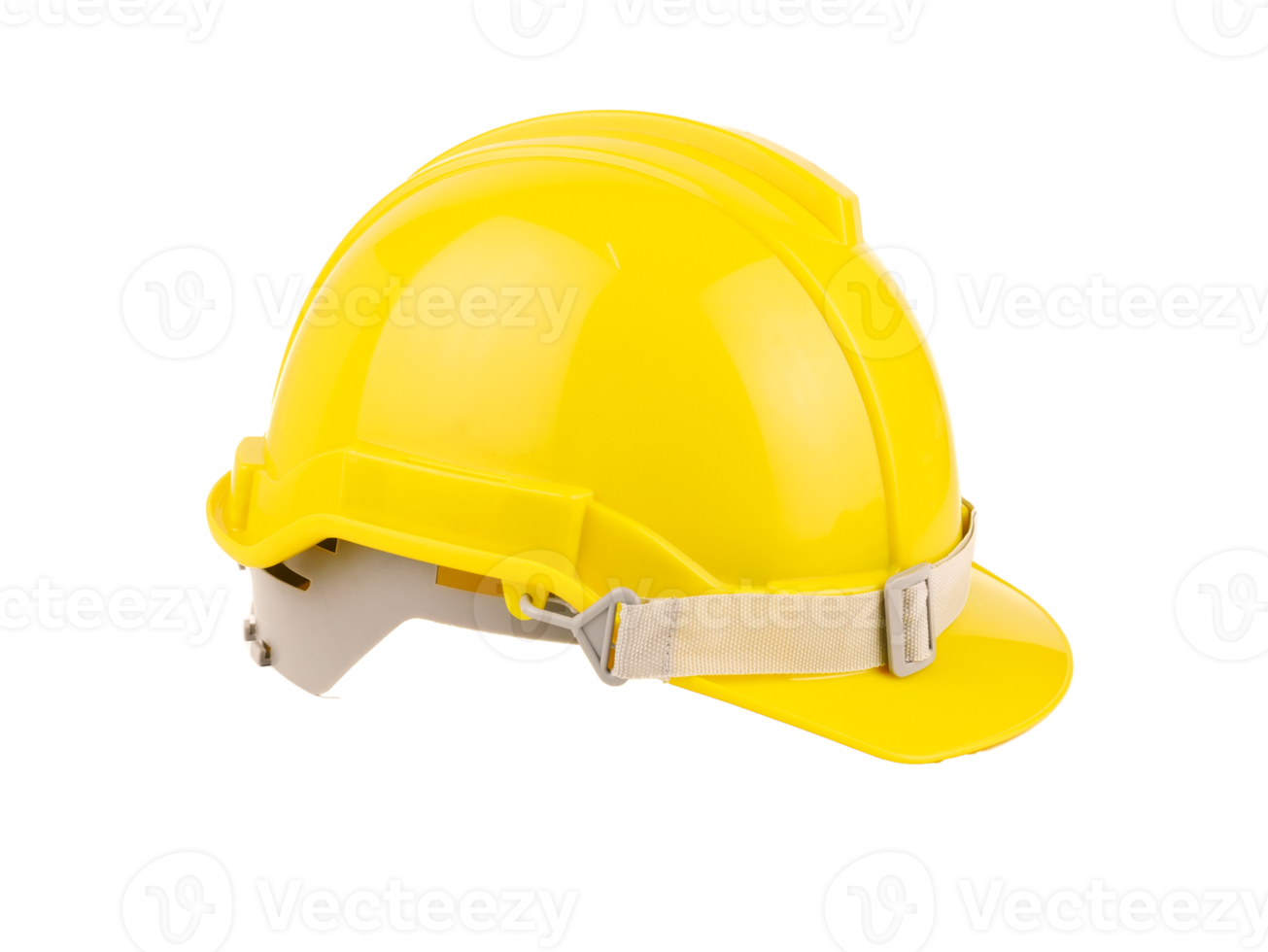 plastic geel veiligheid helm of bouw moeilijk hoed concept veiligheid project van werklieden net zo ingenieur, geïsoleerd Aan wit achtergrond png