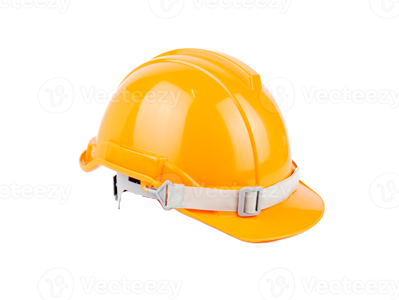 casque de sécurité orange en plastique ou concept de casque de construction projet de sécurité d'ouvriers en tant qu'ingénieur, isolé sur fond blanc png