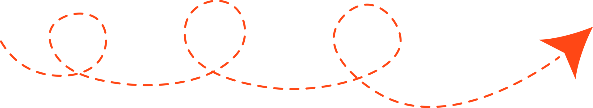 flèche en pointillé png