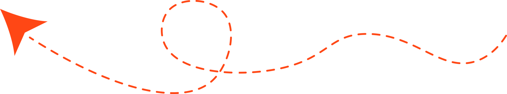 seta de linha tracejada png