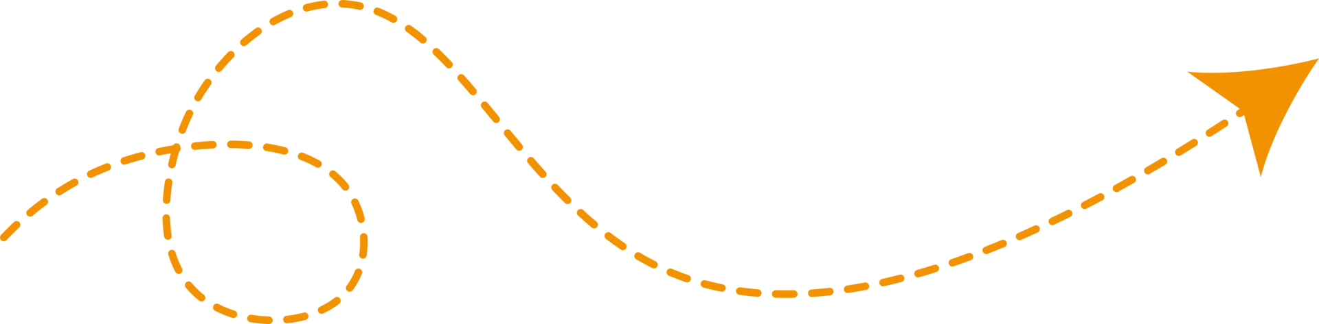 seta de linha tracejada png