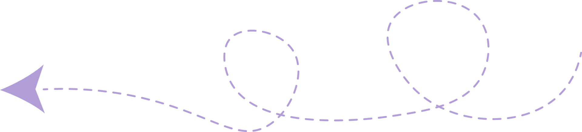 flecha de línea discontinua png