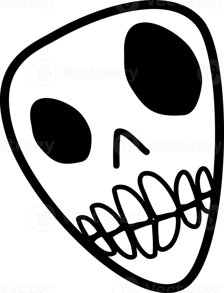 Ghost face emotion for Halloween day png