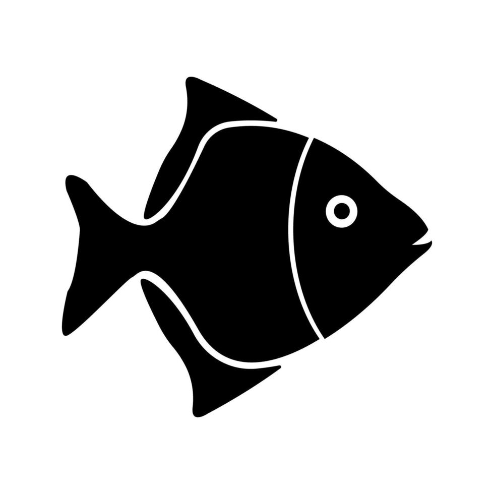 vector de ilustración de icono de pescado