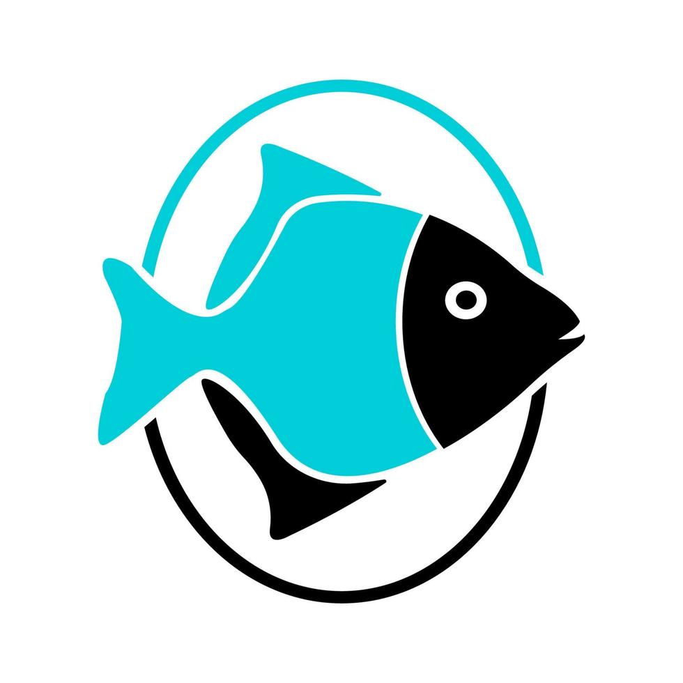 fish icon ilustration vector