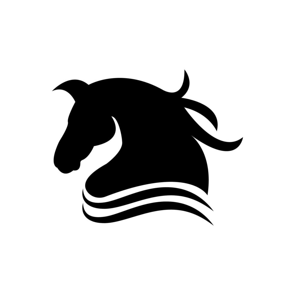 vector de ilustración de icono de caballo