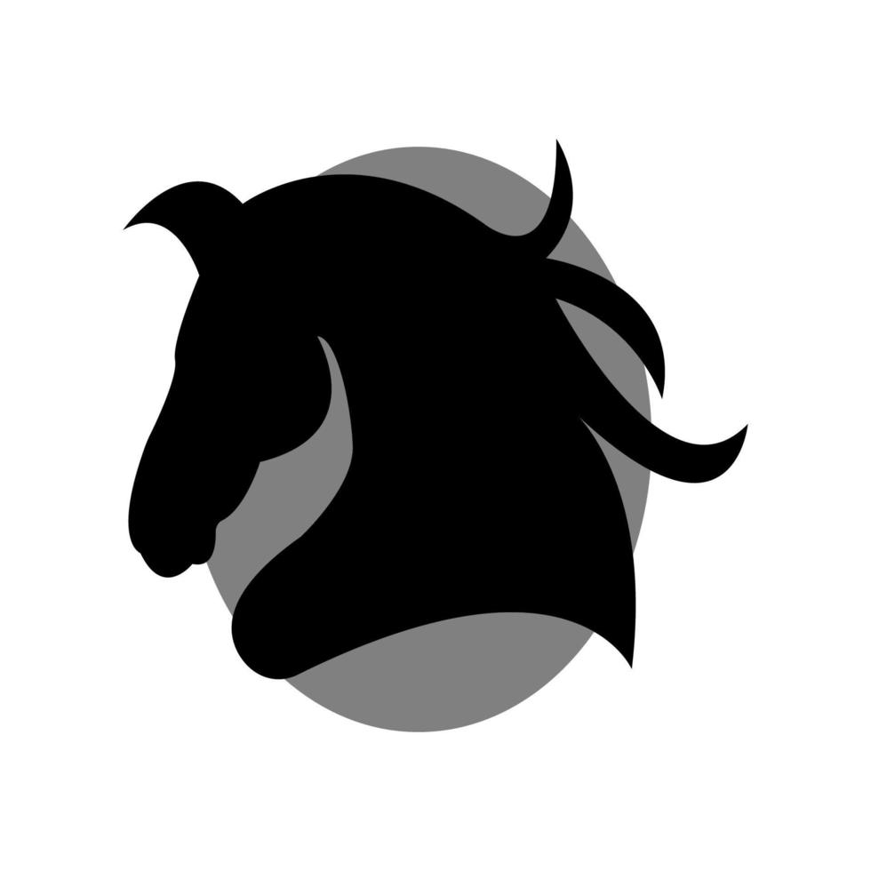 vector de ilustración de icono de caballo