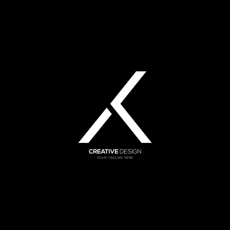 carta creativa atk logotipo moderno vector
