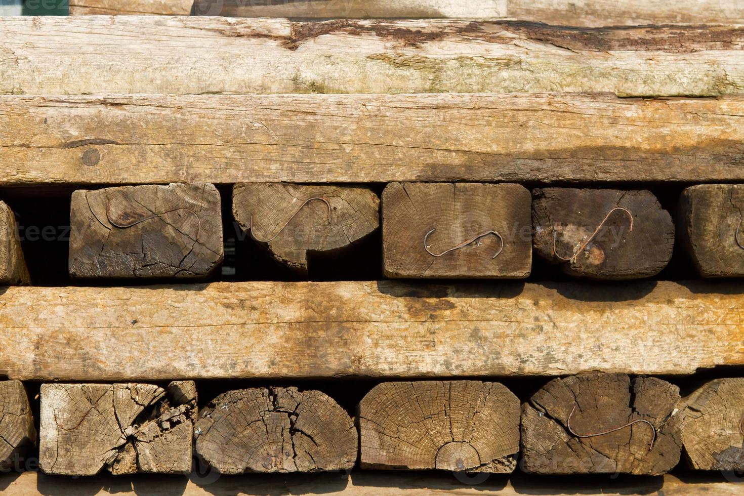 Stack of lumber photo