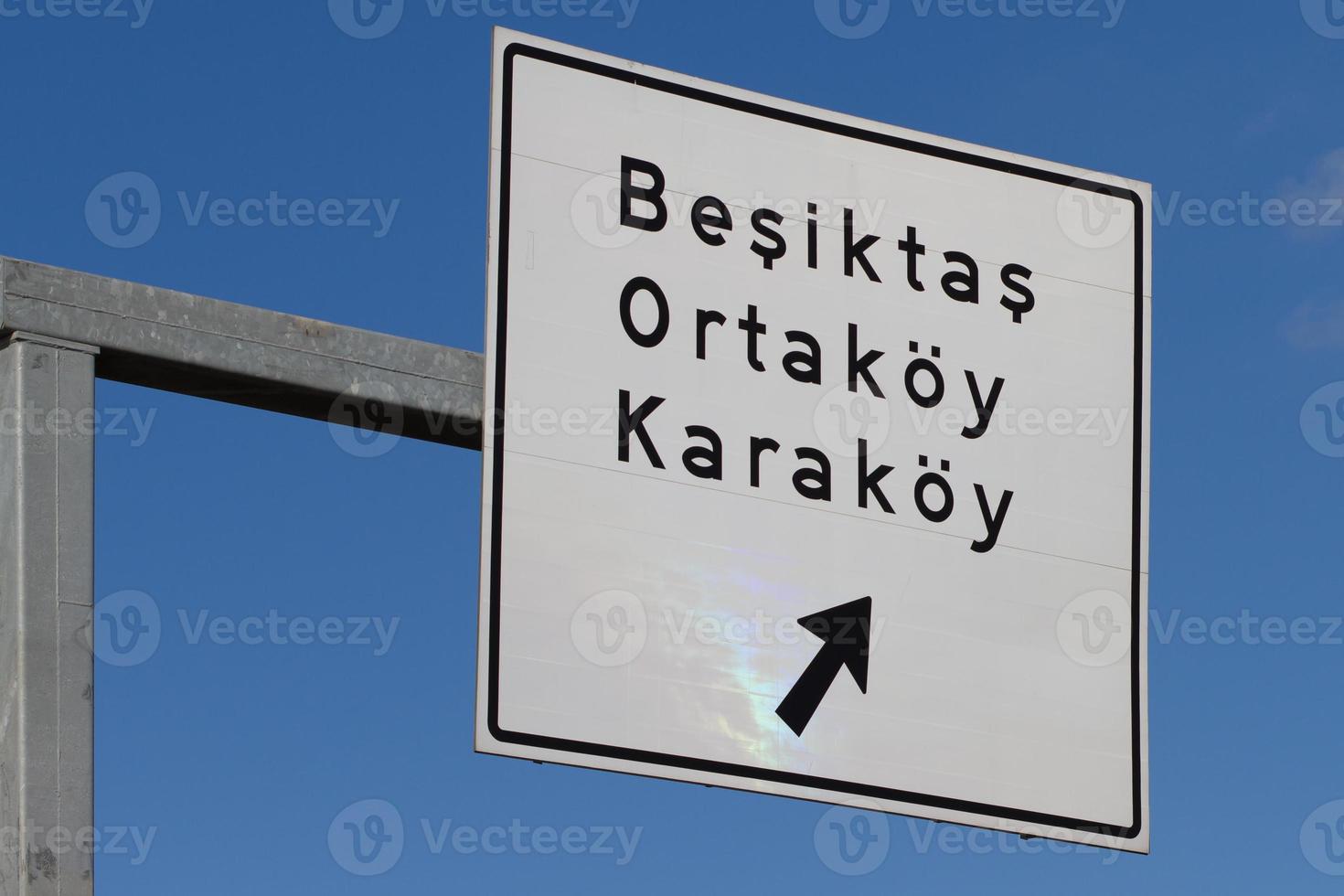 Traffic Sign in Istanbul photo