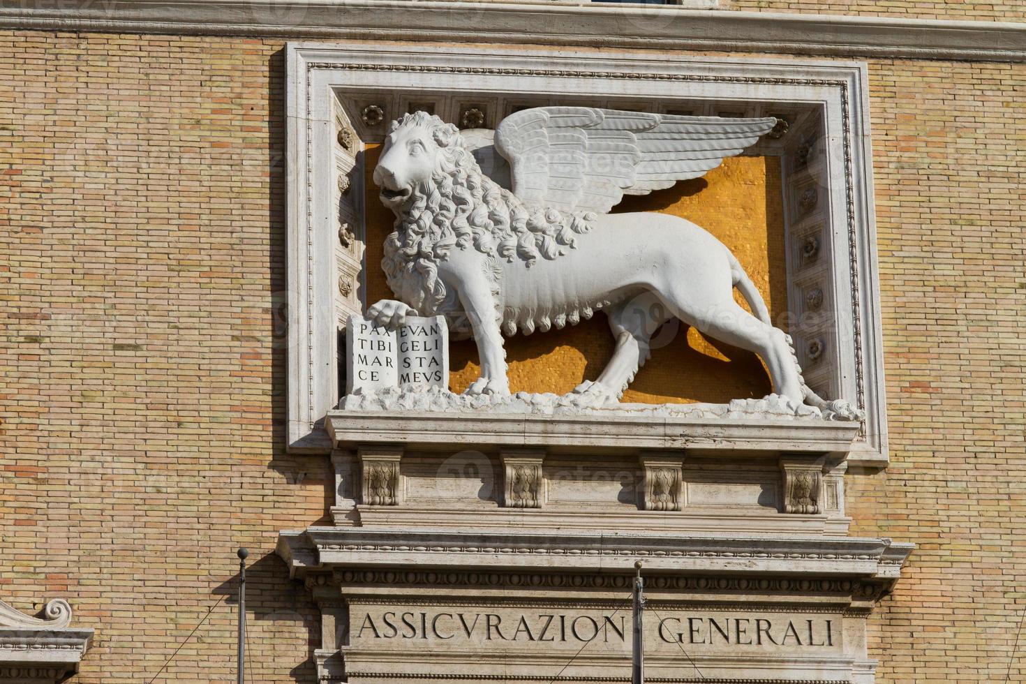 Lion Statue in Rome photo