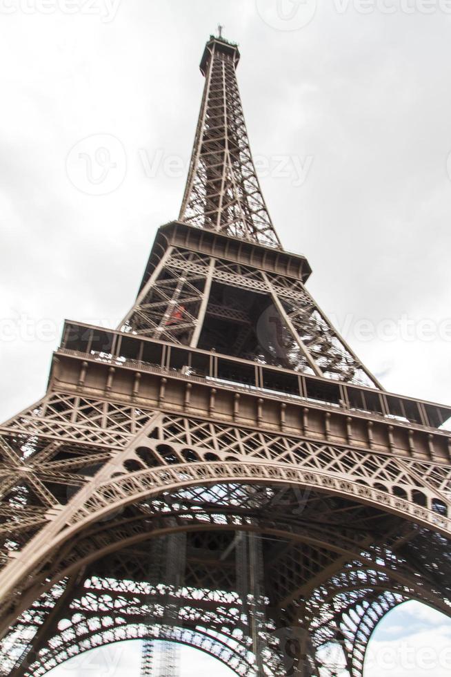 Eiffel Tower Paris close up view photo