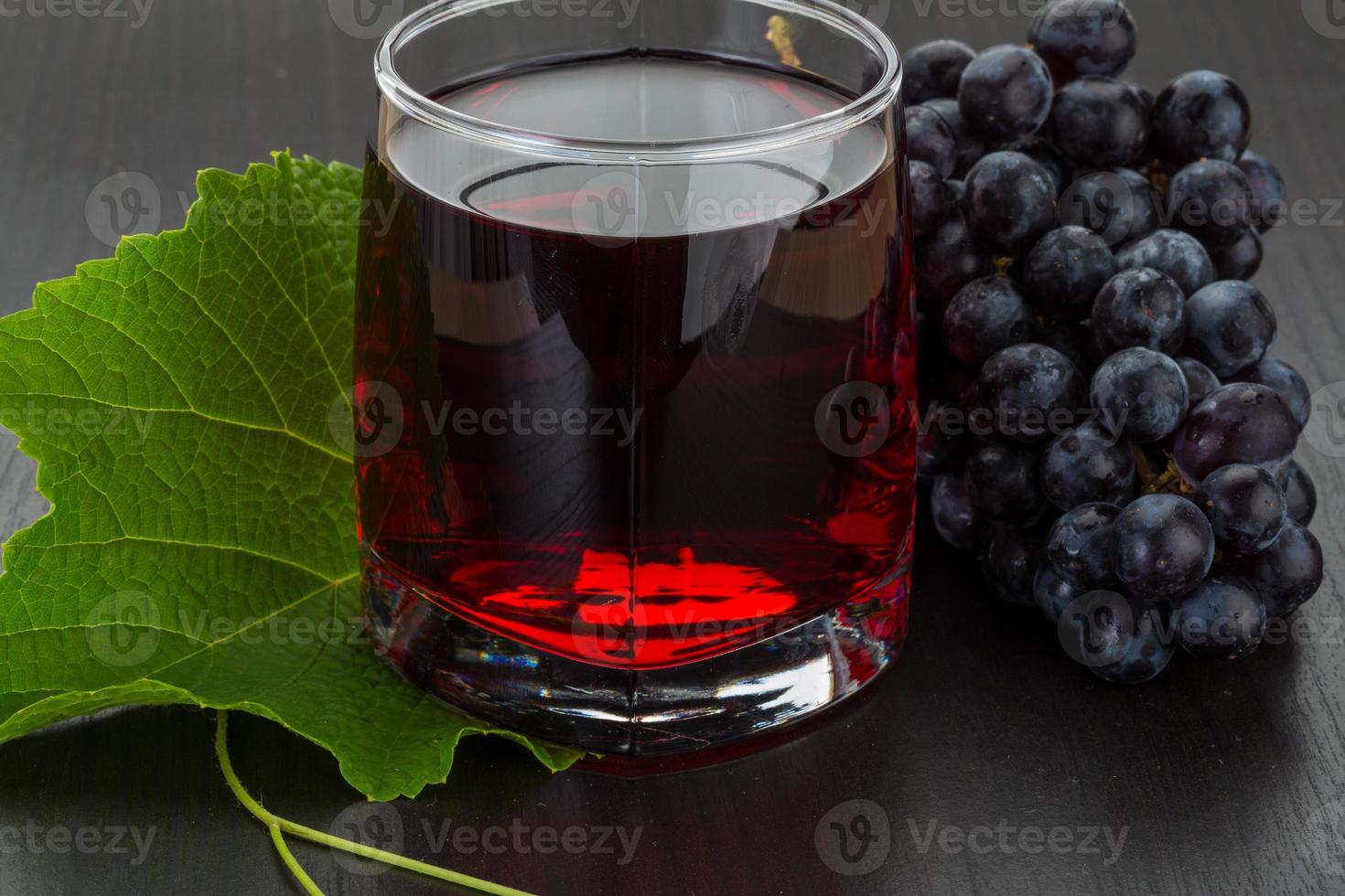 Grape juice and berries photo