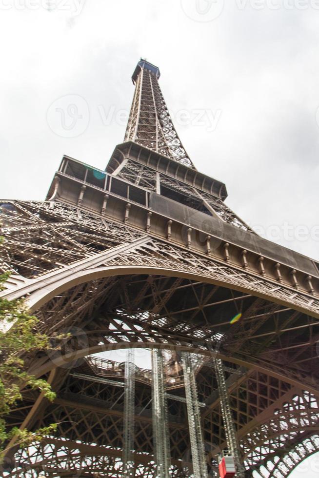 Eiffel Tower Paris close up view photo