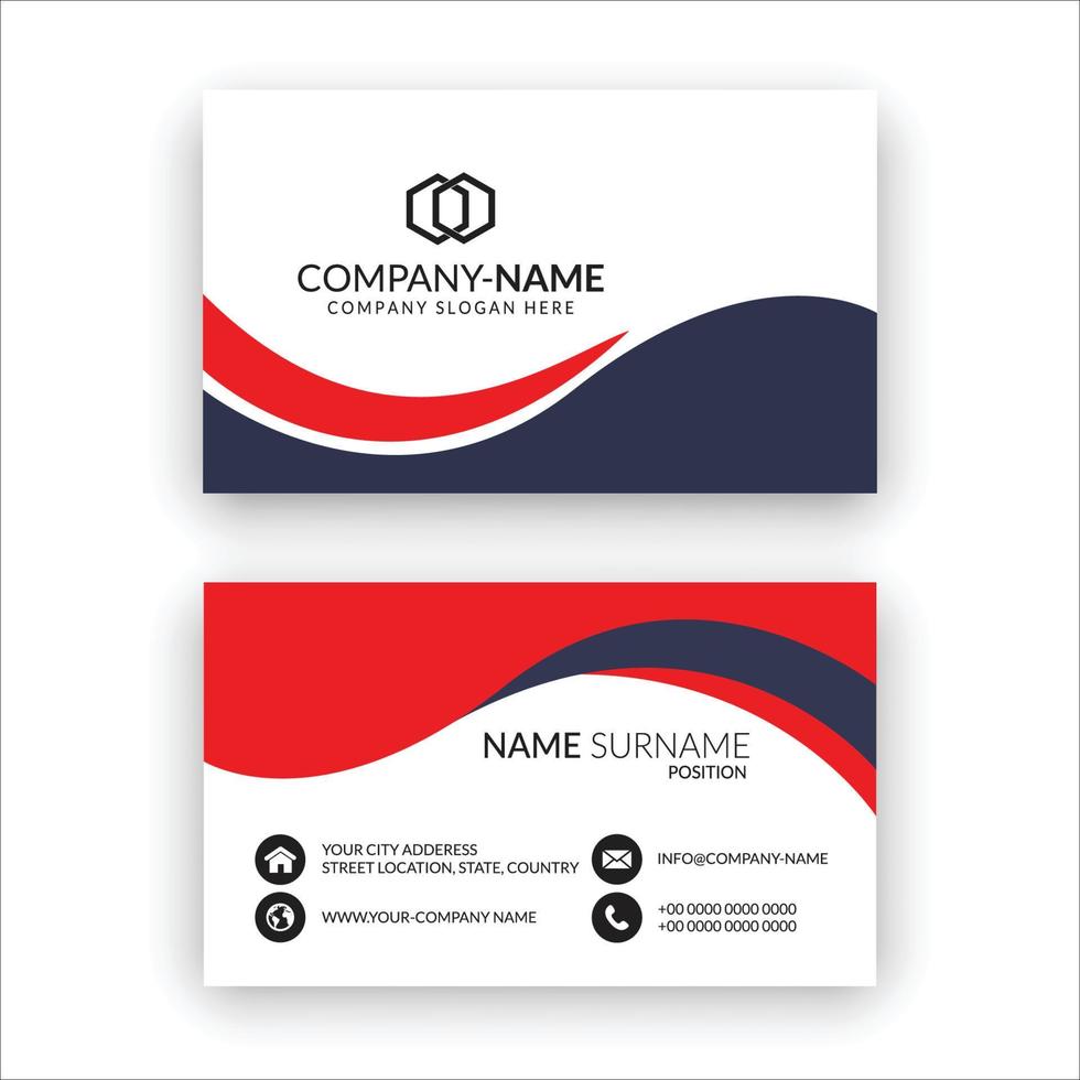 Creative modern Business Card vector