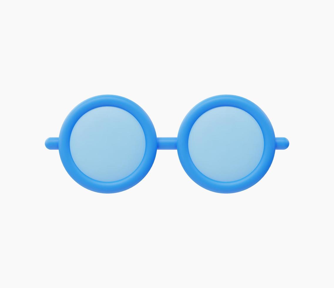 Ilustración de vector de icono de gafas realistas 3d