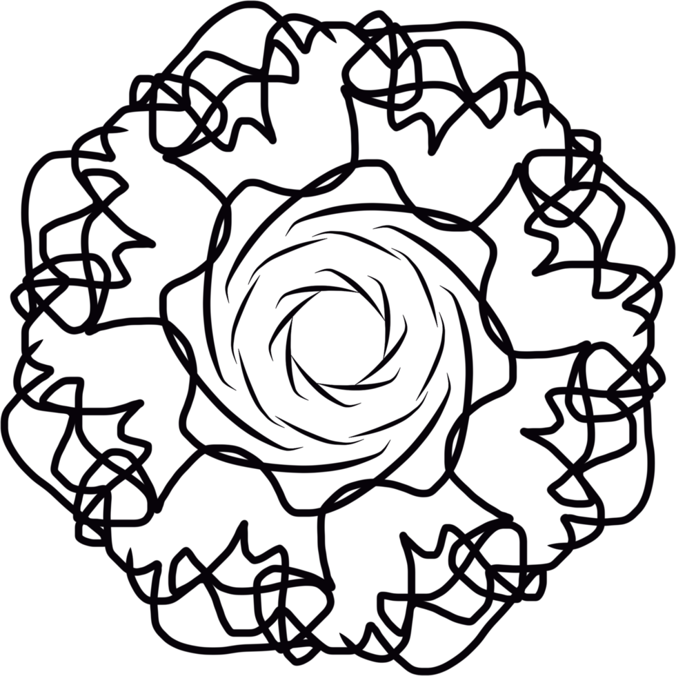 black and white rose png