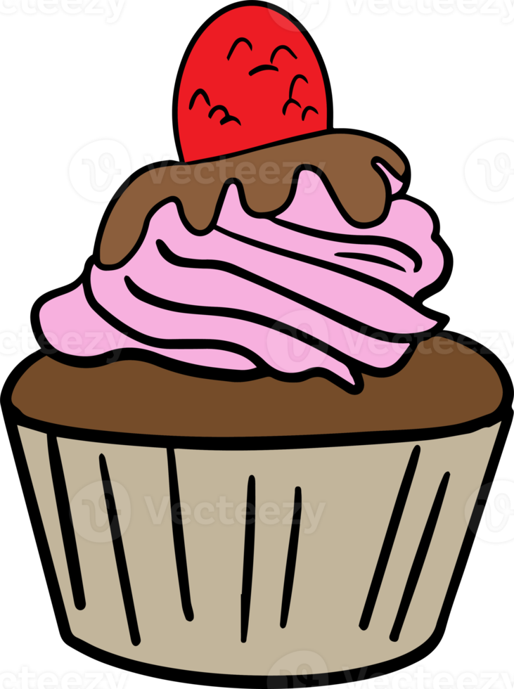 Cupcake cartoons design png