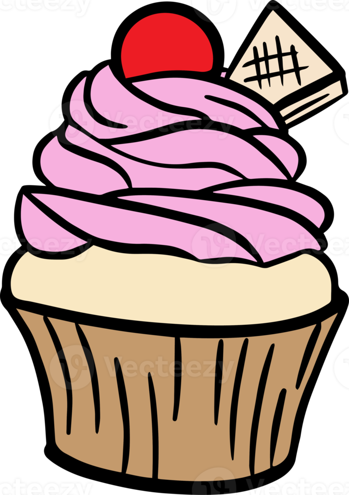 Free Cupcake cartoons design 10862488 PNG with Transparent Background