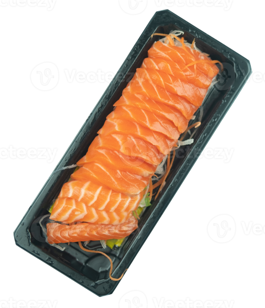 Sashimi sushi set in a plastic box or tray container 10862531 PNG