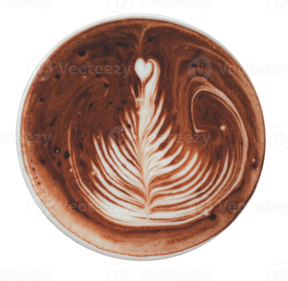Free A cup of hot chocolate or hot cocoa with latte art 10862540 PNG