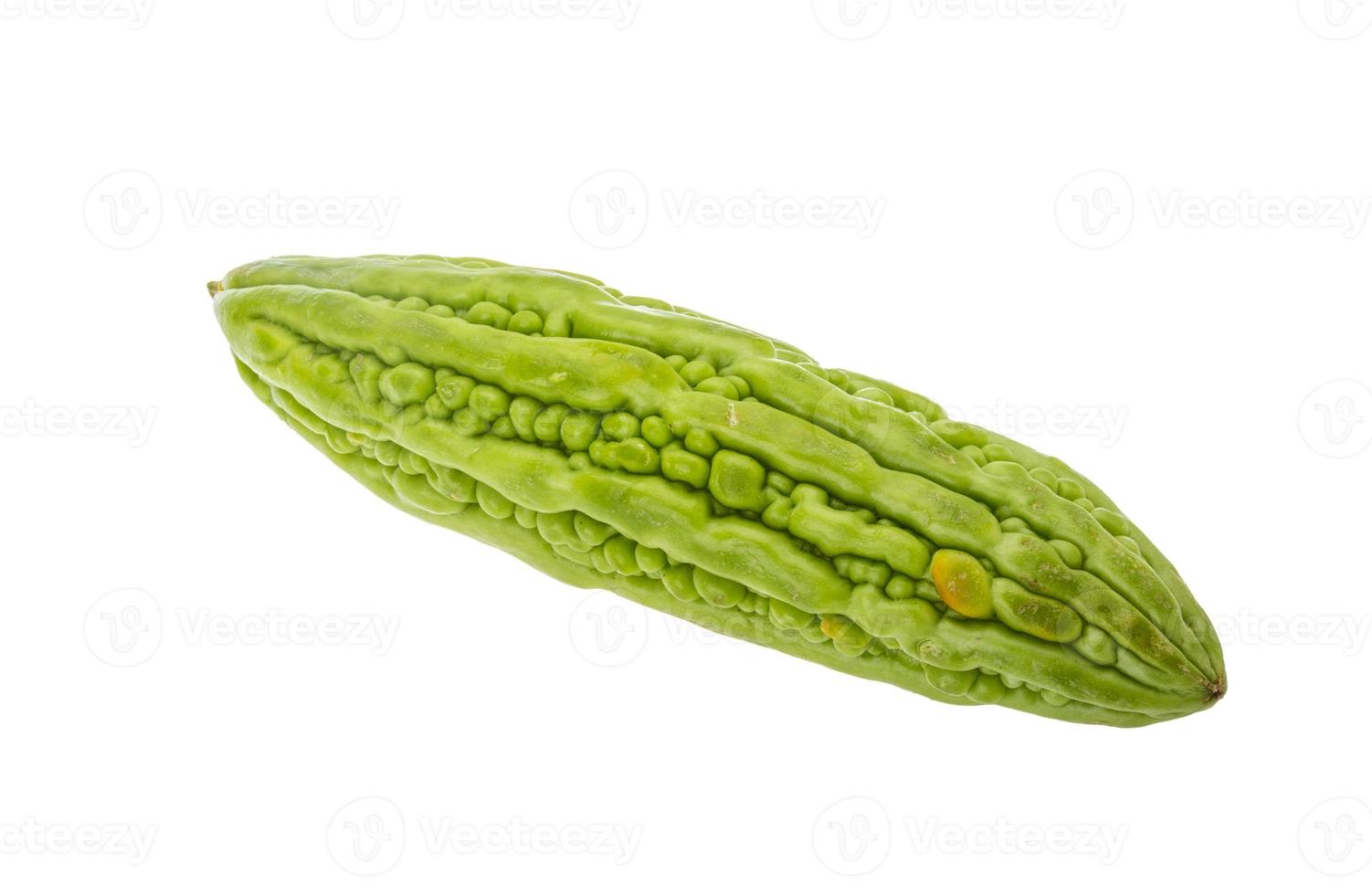 Bitter melon on white background photo