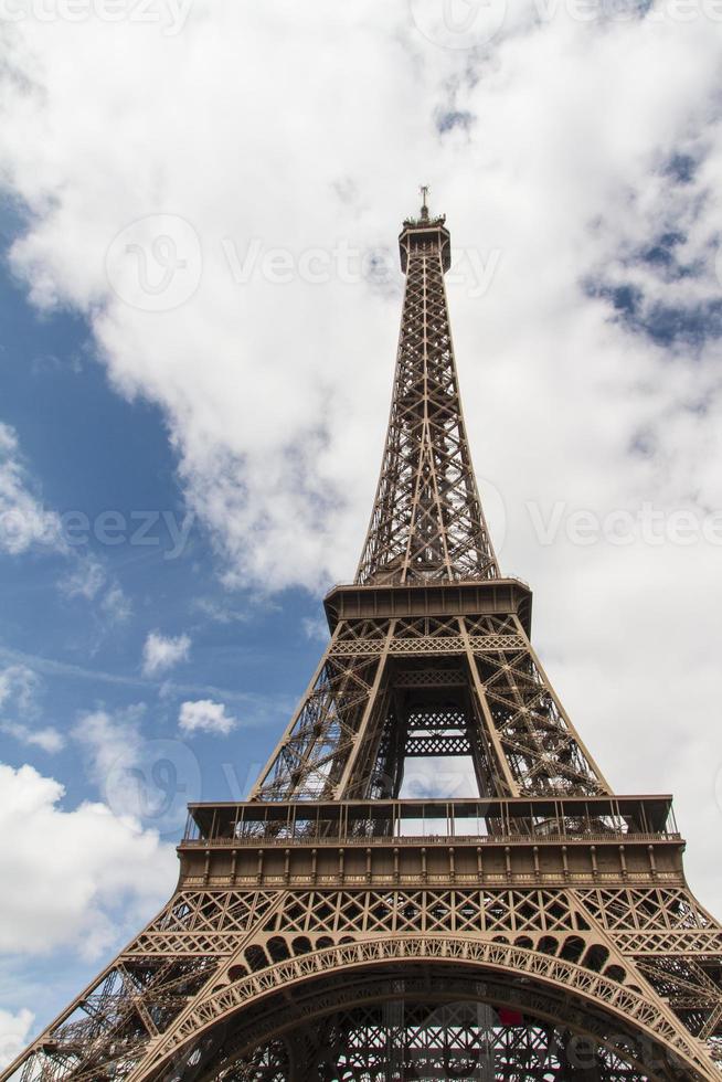 Eiffel Tower Paris close up view photo