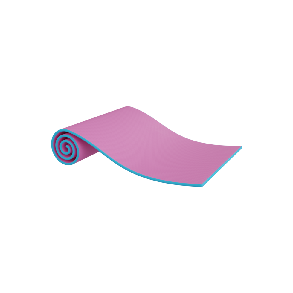 illustration 3d de tapis de yoga png