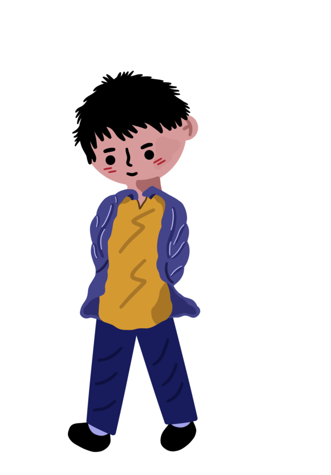 personaggio ragazzo cartone animato png