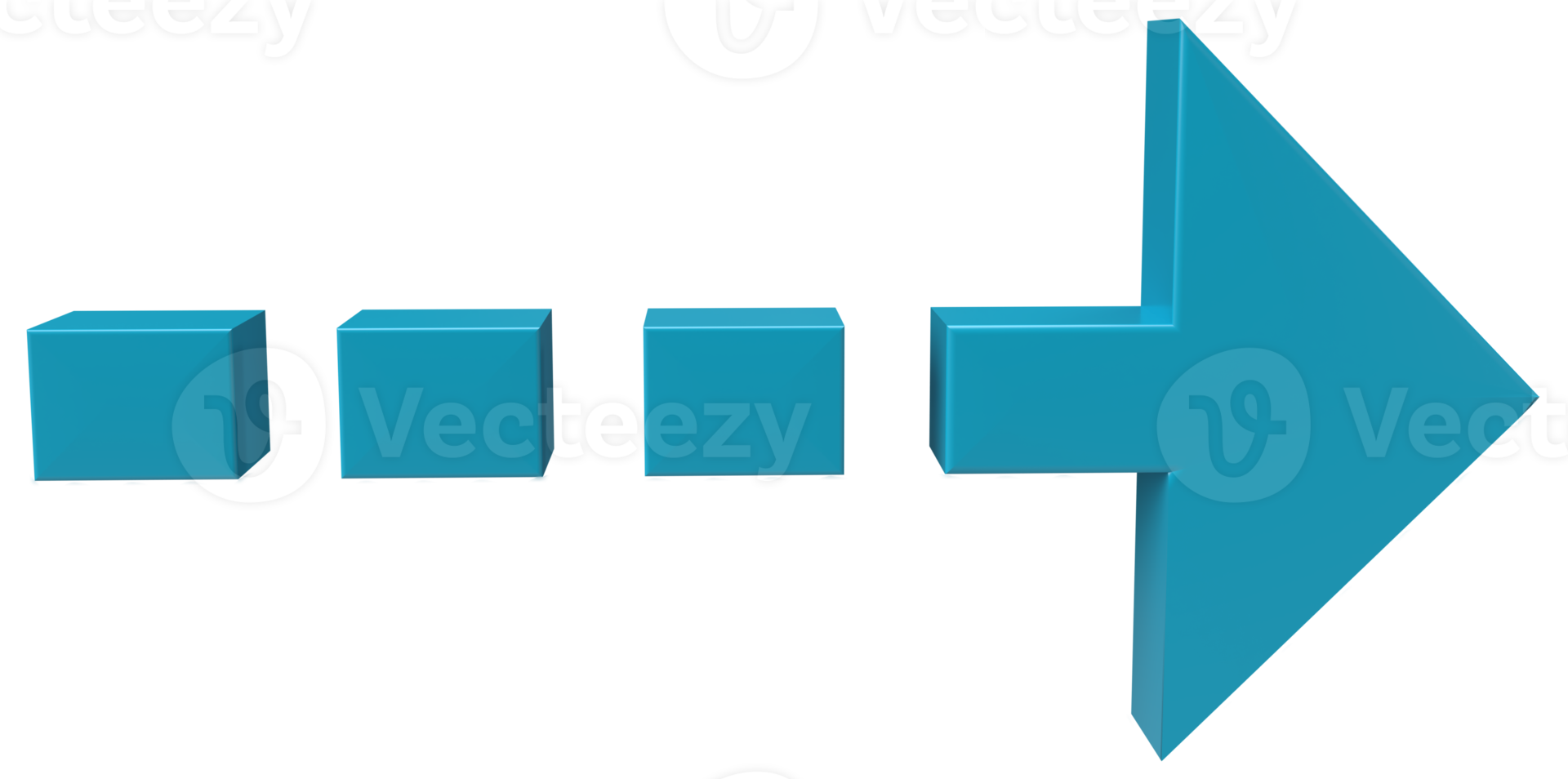 arrow icon 3d rendering png