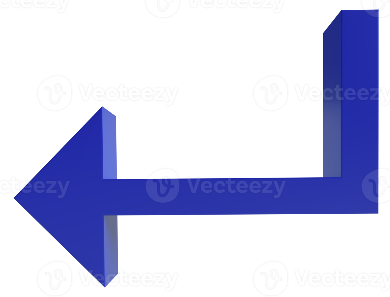 arrow icon 3d rendering png