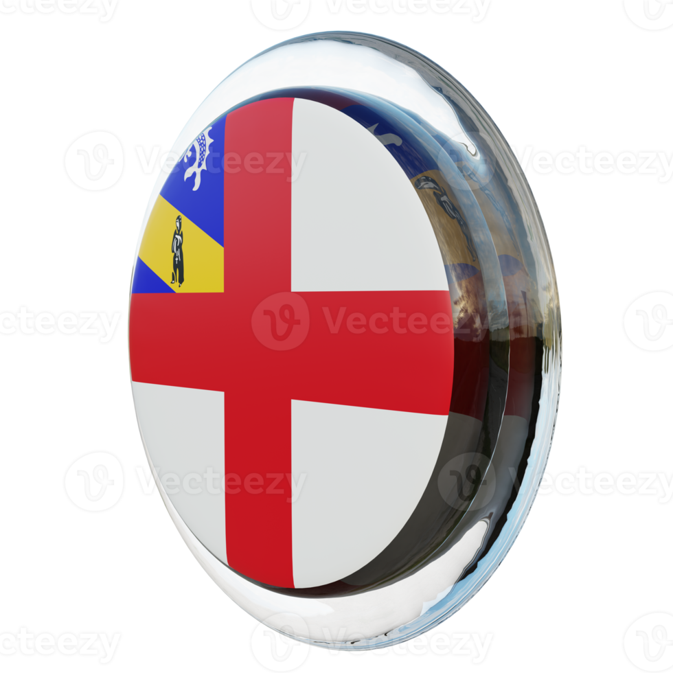 Herm Right View 3d textured glossy circle flag png