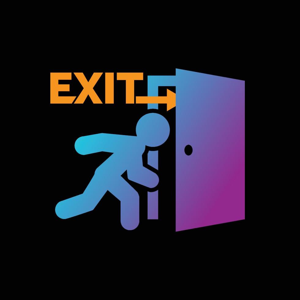 Exit icon vector image