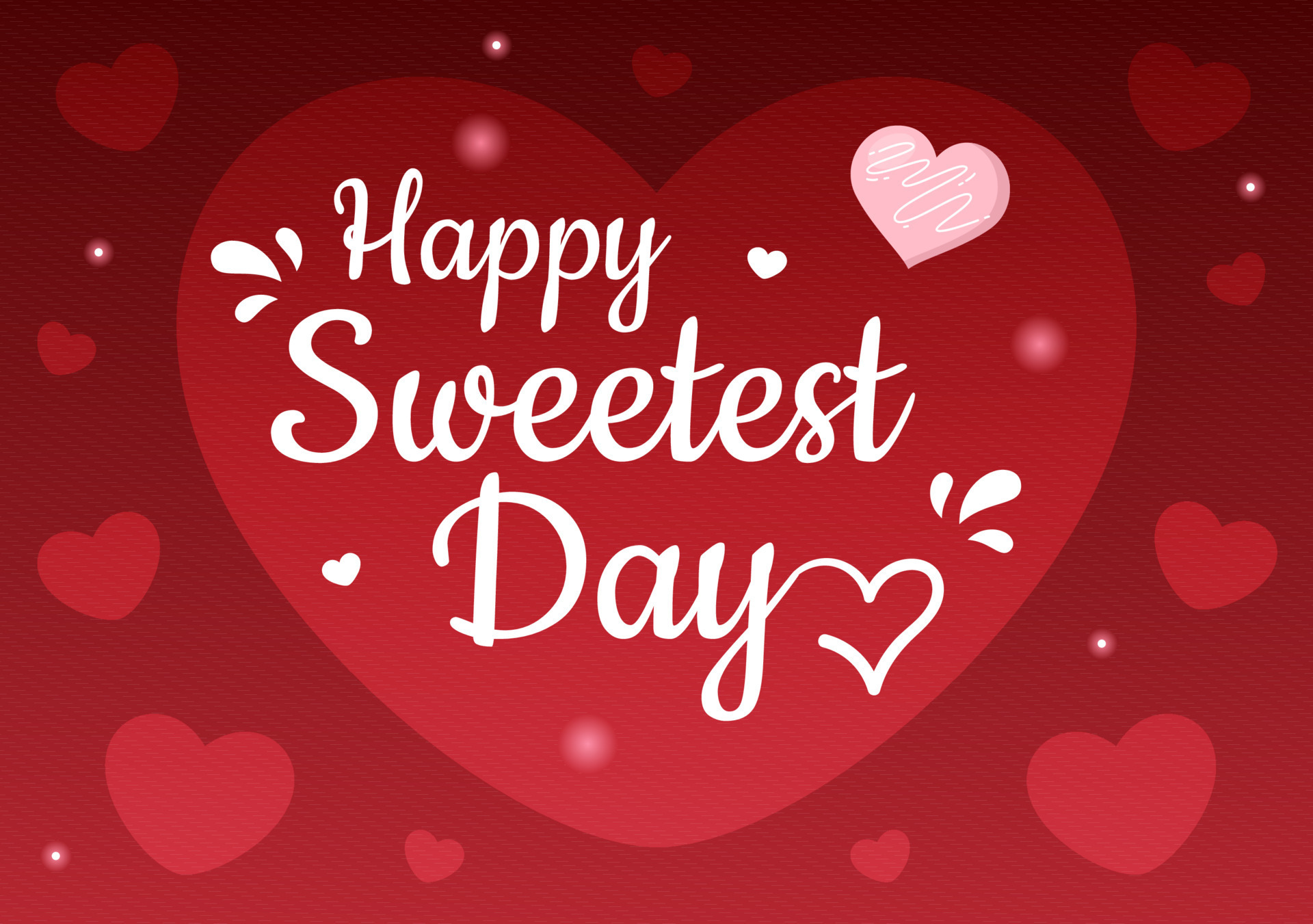 Happy Sweetest Day on 21 October Sweet Holiday Event Hand Drawn Cartoon