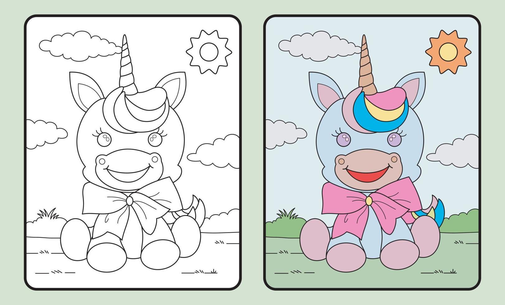 learn coloring for kids and elementary school. vector