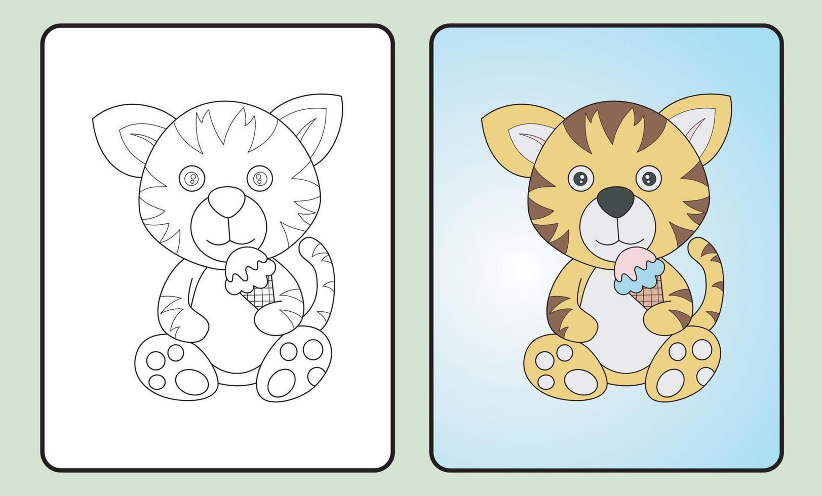 learn coloring for kids and elementary school. vector