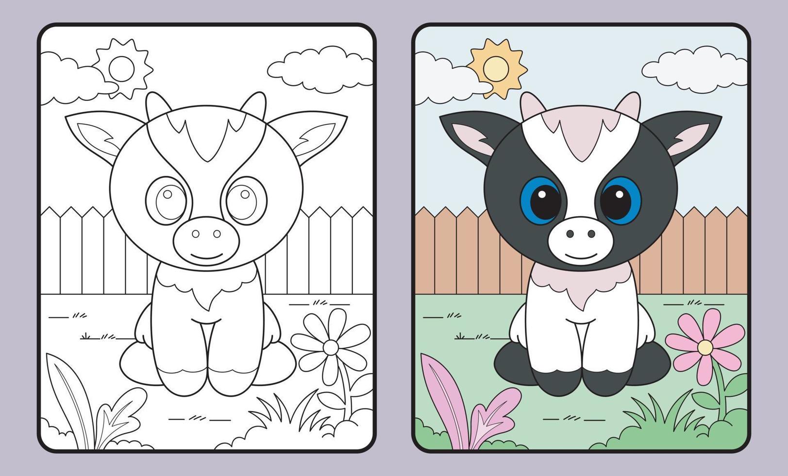 aprender a colorear para niños y escuela primaria. vector