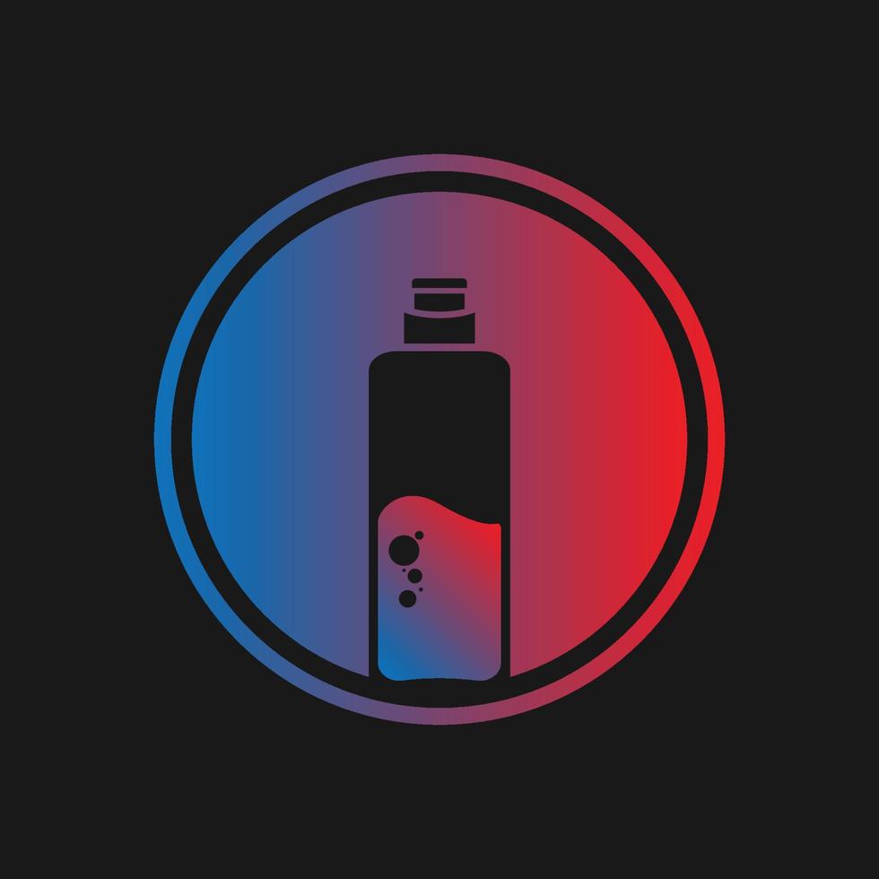 design icon tumbler bottle drink water logo vector