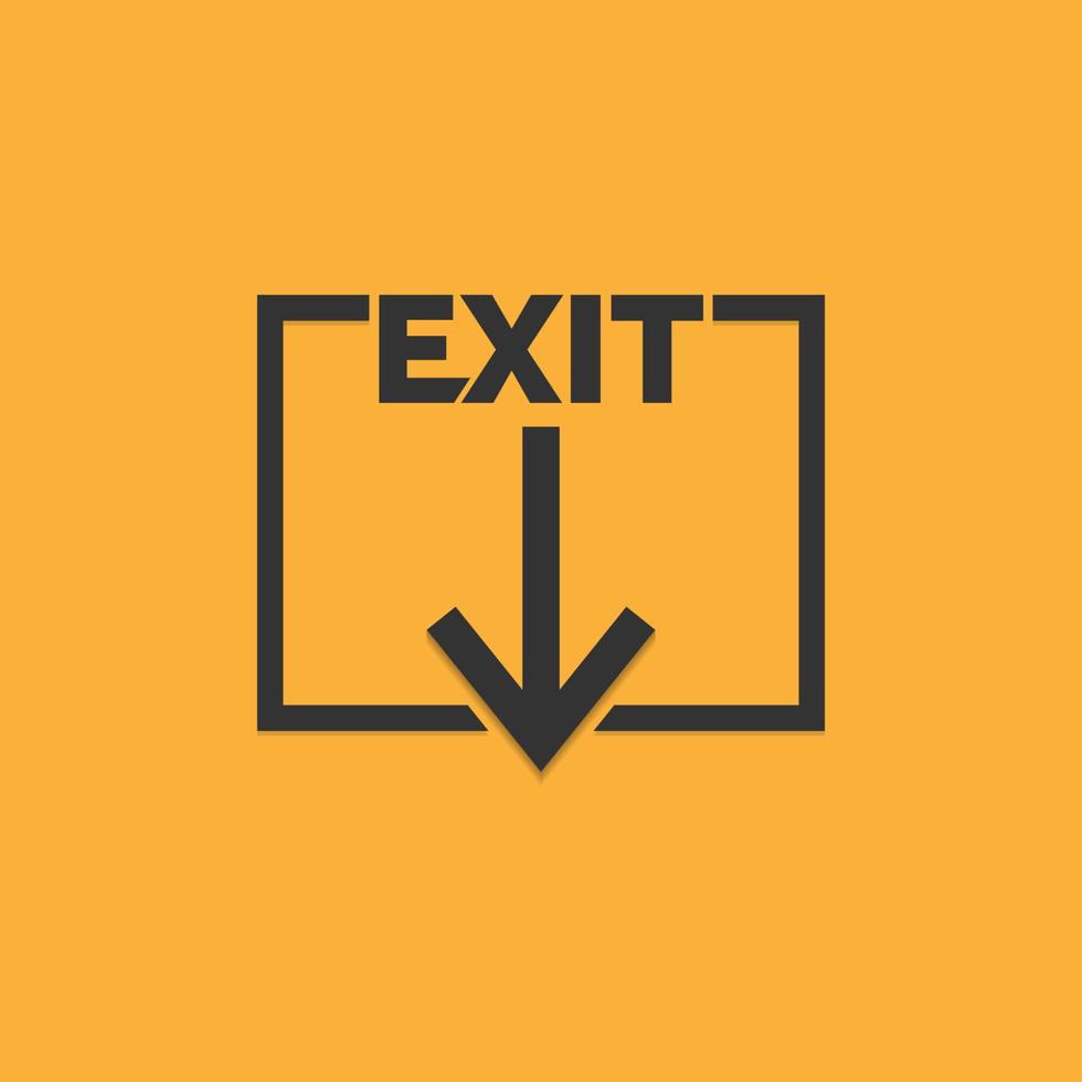 Exit icon vector image