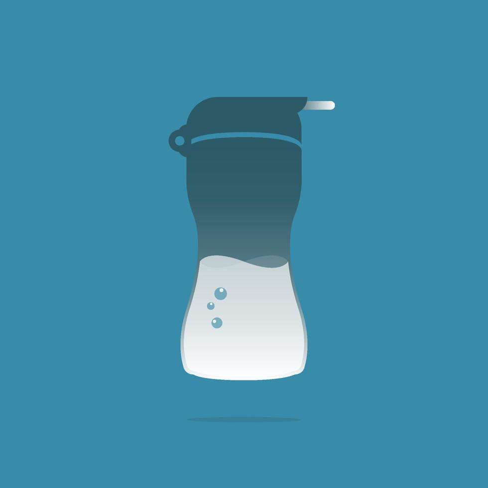 diseño icono vaso botella beber agua logo vector